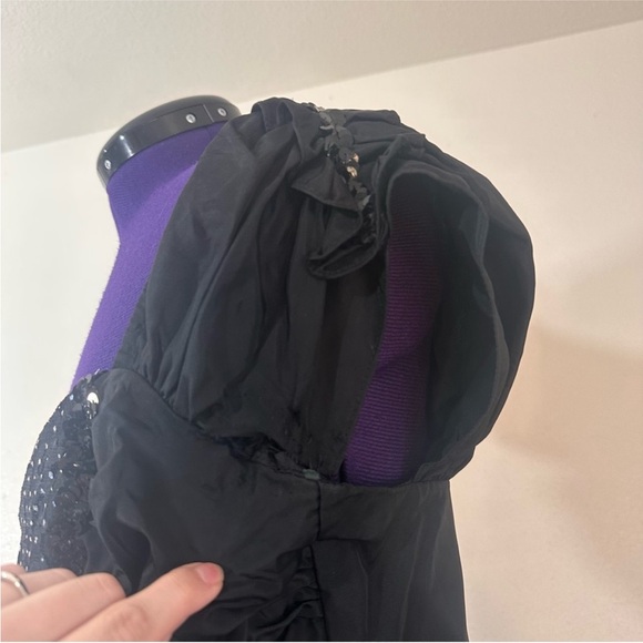 Gunne Sax Jessica McClintock Black Lace Sparkle Dress - Picture 13 of 16